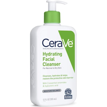 CeraVeHydrating Facial Cleanser Normal To Dry 12 Ounces each Pack of 3