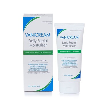 VanicreamDaily Facial Moisturizer With Ceramides and Hyaluronic Acid  Formulated Without Common Irritants for Those with Sensitive Skin 3 fl oz Pack of 1