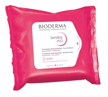 BiodermaMakeup Remover  Sensibio H2O  Cleansing and MakeUp Removing  Skin Soothing  Makeup Wipes for Sensitive Skin