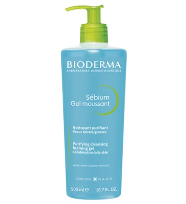 BiodermaFace Cleanser  Sbium  Makeup Removing Cleanser  Skin Purifying  Face Wash for Combination to Oily Skin