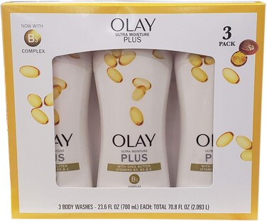 OlayOlay Ultra Moisture Plus Body Wash Netcount 3 X 236 Fl Ounce Net Wt 708 Fl Ounce
