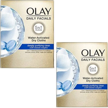 Olay Daily Deeply Clean 5in1 Water Activated Cleansing Face Cloths 33ct Pack of 2