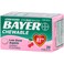 Aspirin Regimen Bayer 81mg Chewable Tablets Pain Reliever Cherry 36 Count