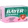 Aspirin Regimen Bayer 81mg Chewable Tablets Pain Reliever Cherry 36 Count