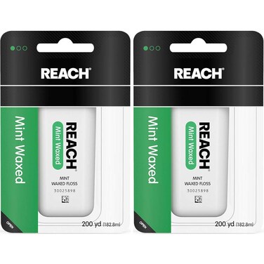 Reach Mint Waxed Floss 200 Yards Pack of 2