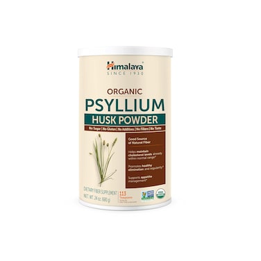 HimalayaOrganic Psyllium Husk Powder Daily Dietary Fiber Supplement Regularity Appetite Management Certified Organic NonGMO No Artificial Colors Unflavored 113 Teaspoon Supply 24 Oz
