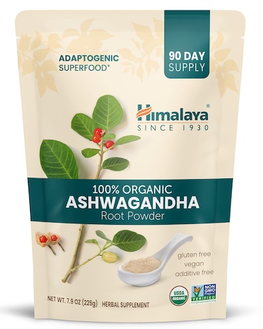 HimalayaOrganic Ashwagandha Powder Adaptogenic Superfood for Protein Shakes  Smoothies 79 oz 3 Month Supply
