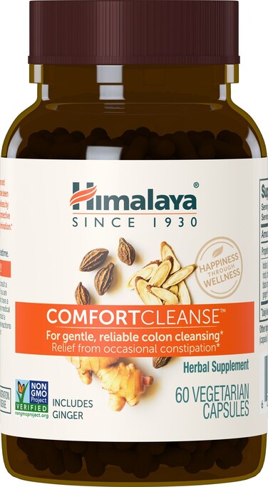HimalayaComfortCleanse for Detox and Gentle Colon Cleanse  Occasional Constipation Vegetarian 500 mg 60 Capsules 1 Month Supply