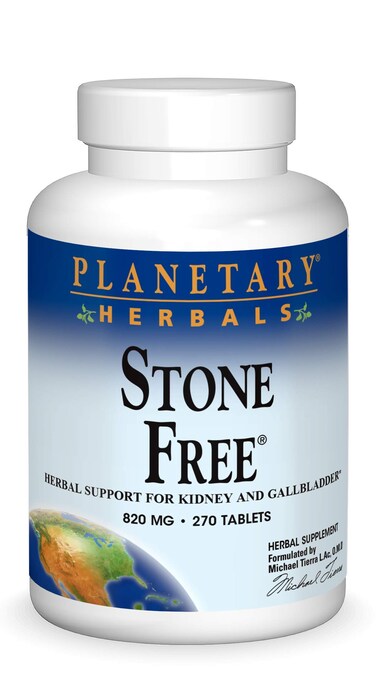 PLANETARY HERBALS Stone Free Herbal Support for Kidney and Gallbladder 270 Count