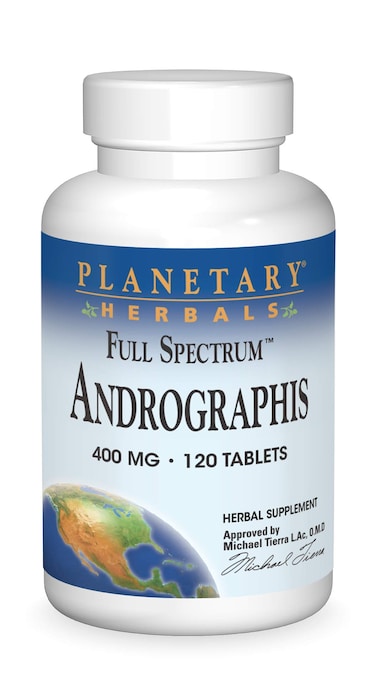 Planetary Herbals Full Spectrum Andrographis 400mg Support Healthy Digestive Cardiovascular  Unrinary Systems  Support For Healthy Liver  Immune Function  Ayurvedic Herb  120 Tablets