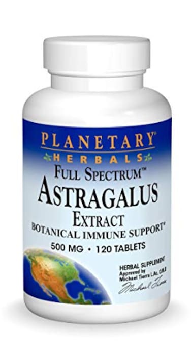 Planetary Herbals Full Spectrum Astragalus ExtractBotanical for Immune System Support 500 mg  120 Tablets