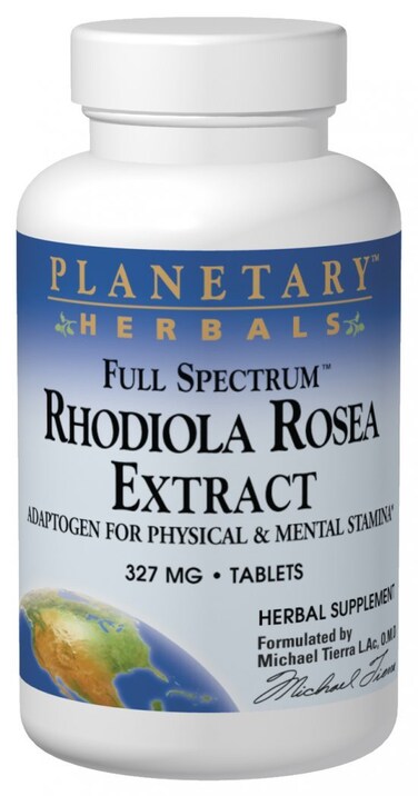 Planetary Herbals Rhodiola Rosea Extract Full Spectrum 327mg Adaptogen for Physical  Mental Stamina120 Tablets