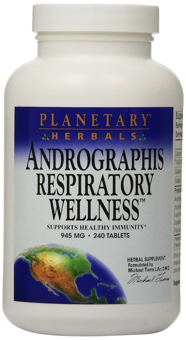 Planetary Herbals Andrographis Respiratory Wellness 895mg Supports Healthy Immunity 240 Tablets