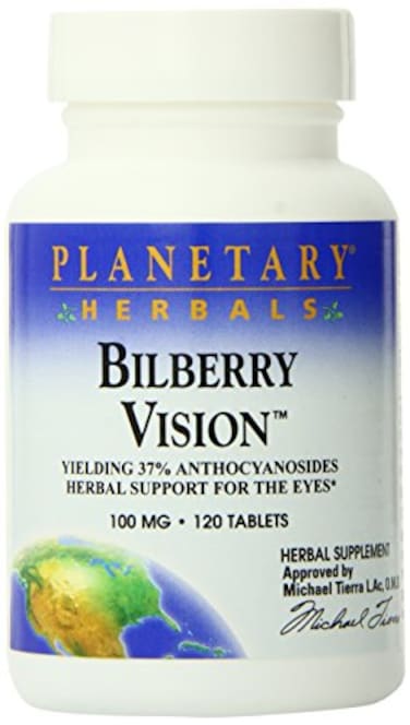 Planetary Herbals Bilberry Vision Tablets 120 Count