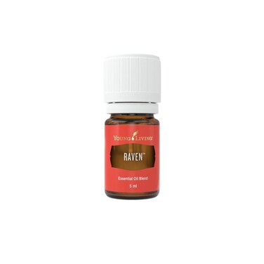 Young Living Raven Essential Oil 5 ml  Cooling Chest  Throat Blend with Ravintsara  Peppermint Eucalyptus Radiata  Refreshing blend  Tranquility and Relaxation