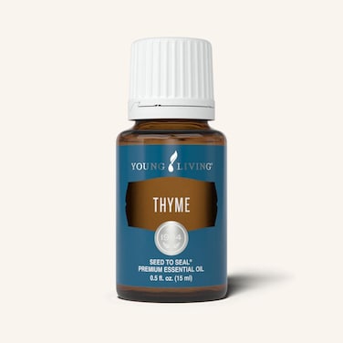 Young LivingThyme Premium Essential Oil 15 ml  Ideal for Aromatic Diffuser  Has Bold Pungent Herbal Aroma  Creates Relaxation  Wellness  Great for Purifying  Cleansing