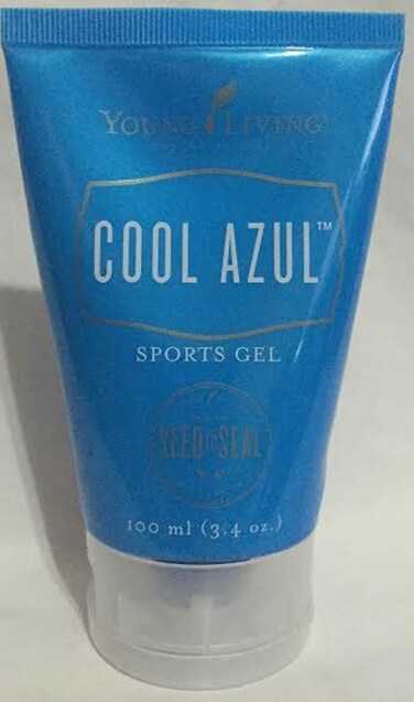 Cool Azul Sports Gel 34 oz by Young Living Essential Oils  100 Pure Theraputic Grade Essential Oils  NonSticky Gel  Relax Tired Muscles  Peppermint