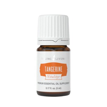 Young Living  Tangerine Vitality Essential Oil 5 ml  Contains Antioxidants  Immune Support  Dietary Supplement  Sweet Citrus Flavor Enhancer for Foods  Beverages