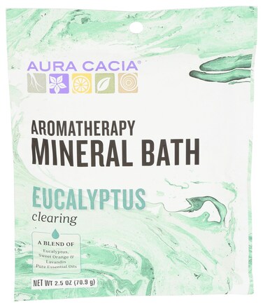 Aura Cacia Mineral Bath Eucalyptus 25 Ounce