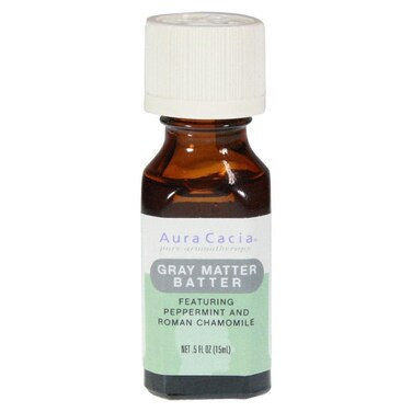 Aura Cacia Gray Matter Batter Aromatherapy Essential Solutions 12 Oz Bottle