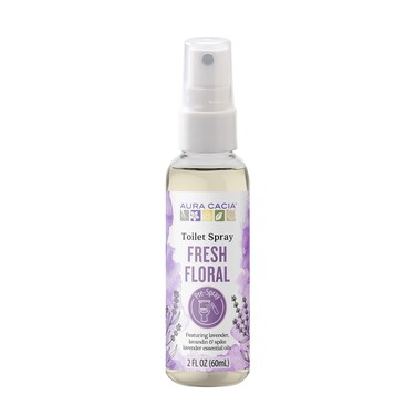 Aura CaciaFresh Floral Toilet Spray 2 Fl oz  Light Aroma No Synthetic Fragrances