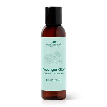 Plant TherapyYounger Glo Carrier Oil Blend 4 oz Base Oil for Aromatherapy Essential Oil or Massage use