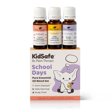 Plant Therapy School Days KidSafe Essential Oil Blends Set 100 Pure Undiluted Therapeutic Grade