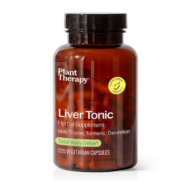 Plant Therapy Liver Tonic Herbal Supplement Capsules Supports Liver Function Detoxifying for Optimal Health Naturally Boosts Energy Levels 120 Vegetarian Capsules 4 month supply Made in the USA