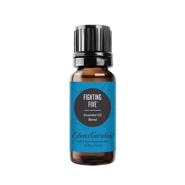 Edens GardenFighting Five Essential Oil Blend 100 Pure Premium Grade Undiluted Natural Therapeutic Aromatherapy The Best for Diffusing Candle Laundry Humidifiers 10 ml 33 fl oz