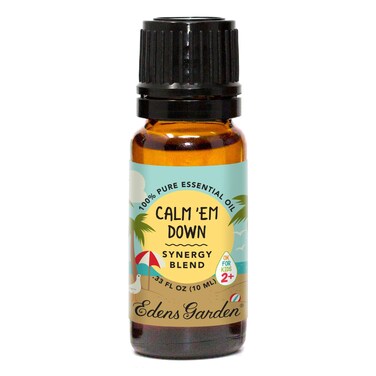 Edens GardenCalm Em Down OK for Kids Essential Oil Synergy Blend 100 Pure Therapeutic Grade Undiluted NaturalHomeopathic Aromatherapy Scented Essential Oil Blends 10 ml