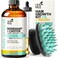 Artnaturals Organic Rosemary Castor Hair Oil  Massager Set  4 oz with Coconut  Olive Oil for Dry Damaged  Split Ends
