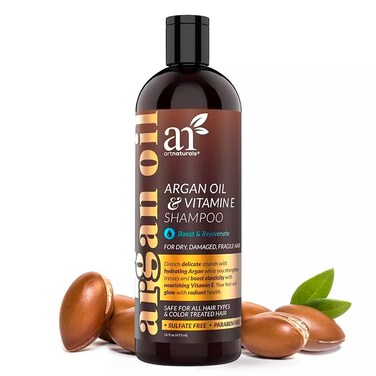 ArtnaturalsArgan Hair Growth Shampoo  16 Fl Oz  473ml  Sulfate Free  Treatment for Hair Loss Thinning  Regrowth  Men  Women  Infused with Biotin Argan Oil Keratin Caffeine