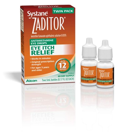 Zaditor Antihistamine Eye Drops Twin Pack 5mL Each