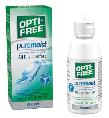 ALCON Optifree Puremoist MultiPurpose Disinfecting Solution White 4 Fl Oz