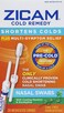 Zicam Cold Remedy Cold Shortening Medicated Nasal Swabs ZincFree 20ct