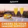 Airborne 1000mg Vitamin C with Zinc Effervescent Tablets Immune Support Supplement with Powerful Antioxidants Vitamins A C  E  10 Fizzy Drink Tablets Very Berry Flavor