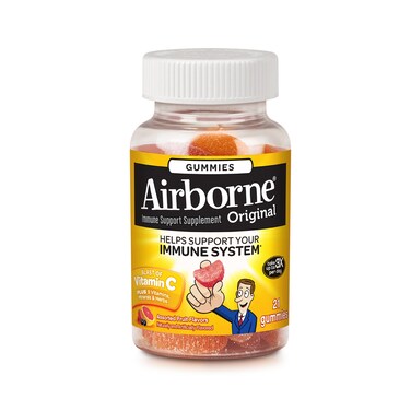 Airborne Immune Support Supplement with Vitamin C Chewable Gummies 21 Count