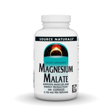 Source Naturals Magnesium Malate Supports Muscles and Energy Production 3750 MG  200 Capsules