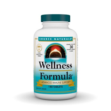Source Naturals Wellness Formula BioAligned Vitamins  Herbal Defense  Immune System Support Supplement  Immunity Booster  180 Tablets