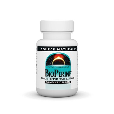 Source Naturals BioPerine  Black Pepper Fruit Extract Promotes Nutrient Absorption 10 mg 120 Tablets