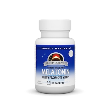 Source Naturals Melatonin Helps Promote Sleep 2 mg  60 TimeReleased Tablets