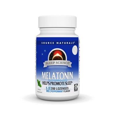 Source Naturals Melatonin 5 mg  200 Peppermint Flavored Lozenges