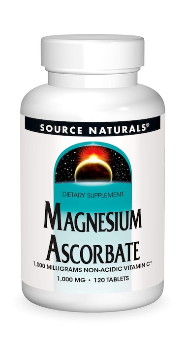 Source Naturals Magnesium Ascorbate Gentle NonAcidic Vitamin C 1000mg  120 Tablets