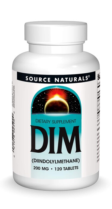 Source NaturalsDIM Diindolylmethane 200mg with BioPerine Vitamin E  More  120 Tablets