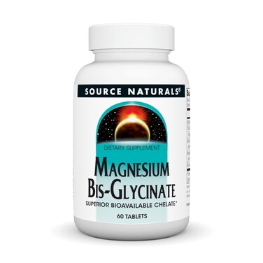 Source Naturals Magnesium BisGlycinate Superior Bioavailable Chelate  60 Tablets