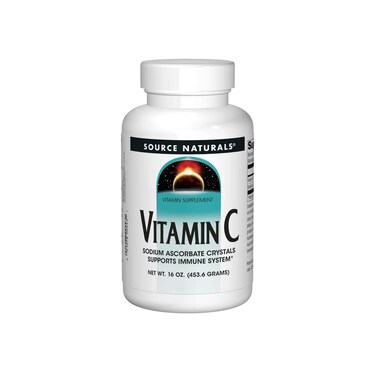 Source NaturalsVitamin C Sodium Ascorbate Crystals Supports Immune System  16 Ounces