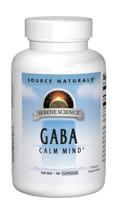 Source NaturalsSerene Science GABA for a Calm Mind 750mg  90 Capsules