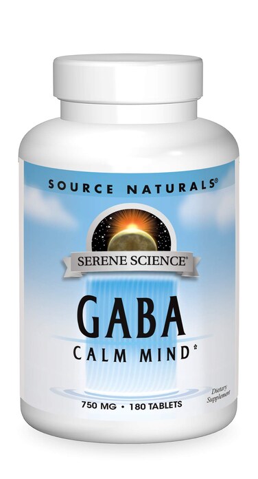 Source NaturalsSerene Science GABA 750 mg Calm Mind  180 Tablets