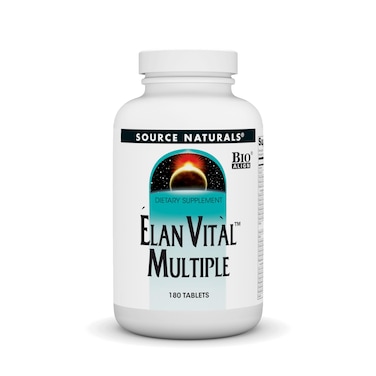 Source NaturalsElan Vital Multiple  Supports Brain Heart Liver Immune Energy Boost  180 Tablets
