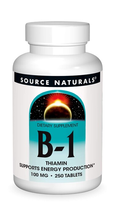 Source NaturalsVitamin B1 Thiamin 100 mg Supports Energy Production  250 Tablets